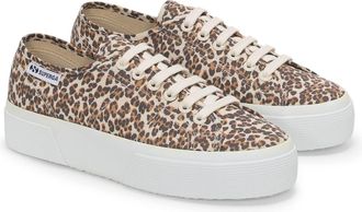 Superga 2740 Leopard Print Canvas Damesluipaard Sneakers
