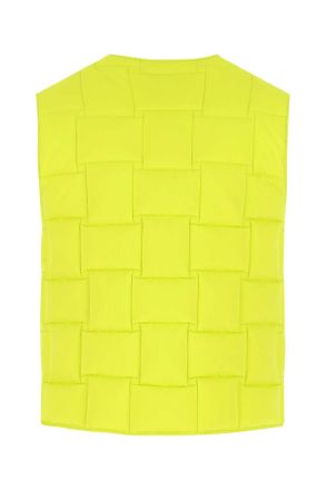 Bottega Veneta Womens Acid Green Nylon Padded Vest 7214 Giacche E Gilet Jacket