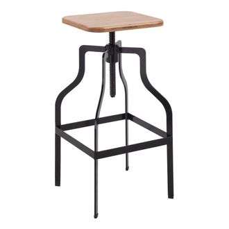 Netfurniture Seal Bar Stool Black in Light Brown
