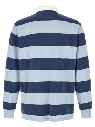 Polo Ralph Lauren Striped Cotton Rugby Shirt - Navy