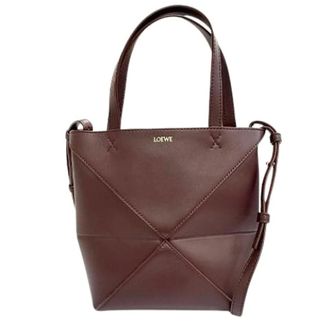 Loewe Pre-owned Puzzle Fold Shiny Calfskin Shoulder Bag - Dames - Pre-owned - Bruin - Maat: ONE Size Leer