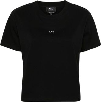 A.P.C. Mujer, Camisetas, Negro, Talla: M