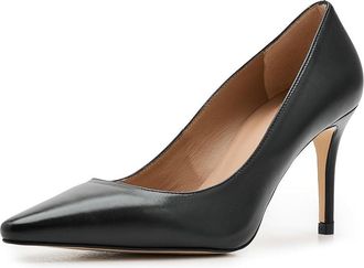 L.k. Bennett Floret New Pointed Courts High Heels Black : EU 41 (US Womens 11) M, Leather