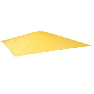 Hhg Hhg - Funda De Recambio Para Parasol Sem&aacute;foro De Lujo 113, Funda De Parasol, 3,5x3,5m (&oslash;4,95m) Poli&eacute;ster 4kg, Amarillo