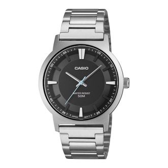 Casio Mens Black Dial Stainless Steel Classic Analog Watch - MTP-B220D-1AVDF