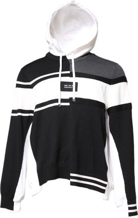 Dolce & Gabbana Multicolor Logo Pullover Hooded Mens Sweater (Pre-Owned)