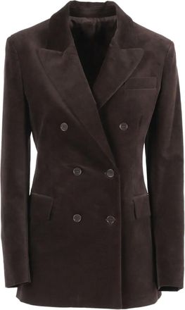 P.A.R.O.S.H. Blazer met dubbele rij knopen - Bruin