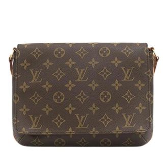 Louis Vuitton Pre-owned Musette Tango - Dames - Pre-owned - Bruin - Maat: ONE Size Zijde