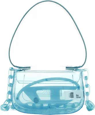 Diesel Womens Shoulder Bag 1dr Blue Tpu Thermoplastic Polyurethane Handbags Hand