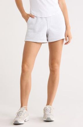 90 Degree by Reflex Varsity Vault Fleece Shorts in Heather Light Grey at Nordstrom Rack, Size X-Large