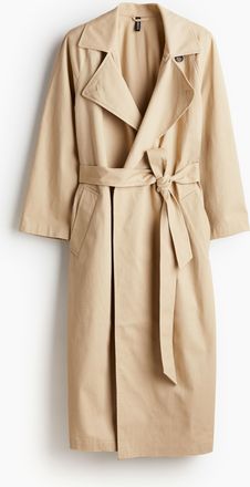 H&M Trenchcoat mit Schulterpolstern - Beige