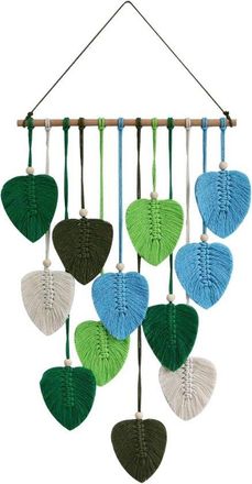 OEM Tapiz De Pared Tejido Tapiz De Pared Con Borlas De Hojas - Tapiz De Pared Colgante Tejido A Mano Estilo Boho Para Decoraci&oacute;n De Dormitorio