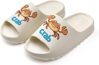 Generic Crab Slides for Women Men Soft Thick Bottom Coconut Slippers Sandals for Bathroom Beach