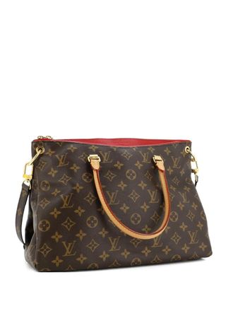 Louis Vuitton Pallas Tote Monogram Canvas with Leather shoulder bag - Bruin