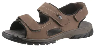 Waldl&auml;ufer Riemchensandale WALDL&Auml;UFER HARALD, Herren, Gr. 11,5 (46,5), braun, Nubukleder, Schuhe Riemchensandale, Sommerschuh, Klettschuh, Outdoorschuh, in komfo