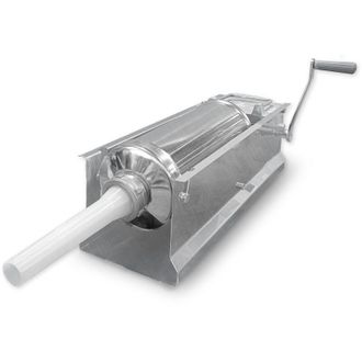 Esto Insaccatrice Manuale 8kg per salsiccia, salumi insaccati 8KG Macchina per la Produzione di Salsicce Acciaio Inox con 4 Tubi di Riempimento 8KG