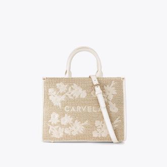 Carvela Womens Sorrento Midi Tote Bag - Beige Fabric - One Size
