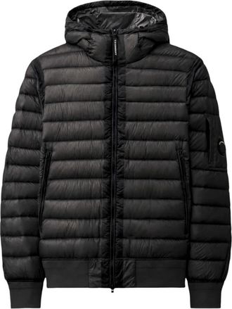 C.P. Company DD Shell Hooded Lens Down Jacket - Heren - Winterjassen - Zwart - L - Leer - Jassen