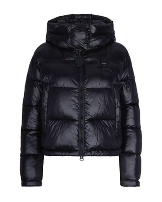 Blauer Black Gloria Micro Rip Down Puffer Bomber Jacket