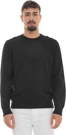 HUGO BOSS Upacas Ronde hals trui - Heren - Ronde hals truien - Zwart - S - Katoen - Truien & Vesten