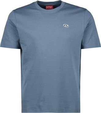 Diesel T-Adjust T-shirt met ronde hals - Heren - T-shirts - Blauw - XS - Katoen - Tops