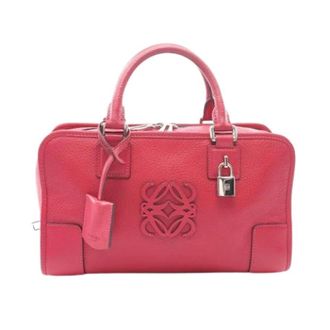 Loewe Pre-owned Handbag - Dames - Pre-owned - Roze - Maat: ONE Size Leer