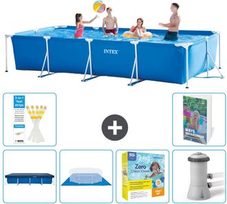 Intex Piscina Con Estructura Rectangular - 450x220x84 Cm - 7-piezas S24