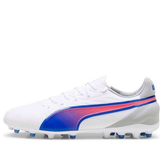 Puma King Match MG Formula White Bluemazing Flat Light Gray 107878-02