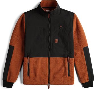 Topo Designs Mens Subalpine Fleece - Brick Black