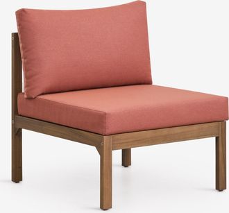 Sklum M&oacute;dulo Central Para Sof&aacute; Modular De Jard&iacute;n En Madera De Acacia Branson Sklum
