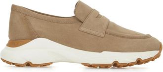 Tod's Sporty Suede Loafer - Dames - Loafers - Bruin - 40 EU - Leer - Schoenen