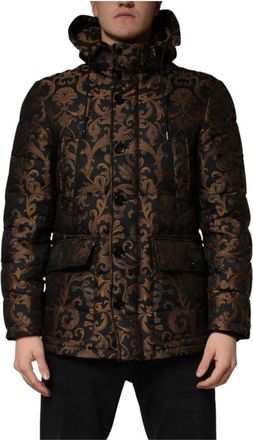 Dolce & Gabbana Quilted Jacket - Heren - Winterjassen - Bruin - S - Polyester - Jassen