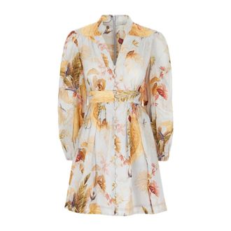 Zimmermann Kleedjes, Dames, Veelkleurig, M, Linnen, Stijlvolle Jurken voor elke gelegenheid