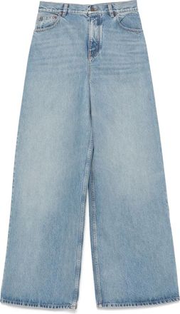 Chloé Jeans con applicazione logo - Blu