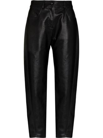 Stella McCartney Broek van imitatieleer - Zwart