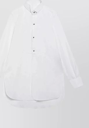 Maison Margiela cotton long-sleeve band-collar shirt