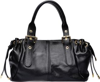 Anna Luchini Zwart Rundleer Tas