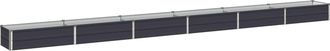 vidaXL Cama De Jard&iacute;n Elevada Gris Antracita 480 X 40 X 24 Cm Vidaxl