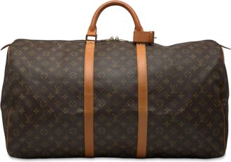 Louis Vuitton Coated Canvas Monogram Keepall 60