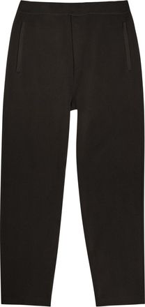 Emporio Armani Tapered Fine-knit Sweatpants - Dark Grey - XL