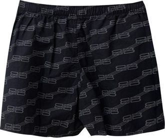 Balenciaga Womens Black Cotton Bermuda Shorts