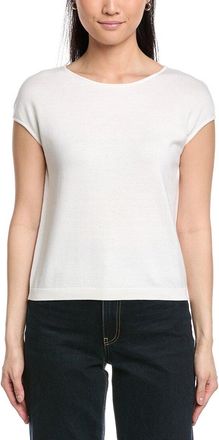 St. John Open Neck Cashmere-Blend Sweater