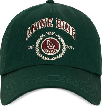 Anine Bing Jeremy Baseball Cap Collegiate - Deep Emerald