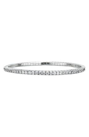 Bony Levy Audrey Trend Diamond Stretch Bracelet in 18K White Gold at Nordstrom, Size Medium