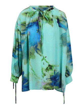 KITAGI Blouse with ribbon on the front