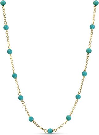 Jewelmak 14K Turquoise Necklace