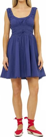 Oliphant Harper Mini Dress In Tisbury Navy