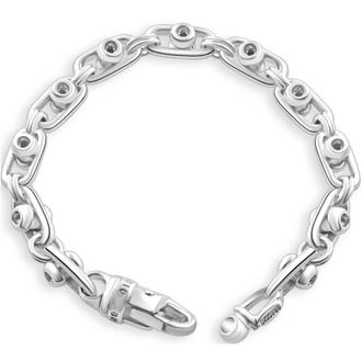 Pompeii3 Mens 14k Gold (49gram) or Platinum (92gram) 7.5mm Link Bracelet 8.5