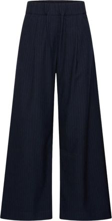 By-Bar Amsterdam Benji Pine Stripe Pants - Dames - Broeken - Zwart - Maat: M Viscose