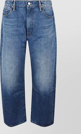 Mother denim straight-leg cropped jeans